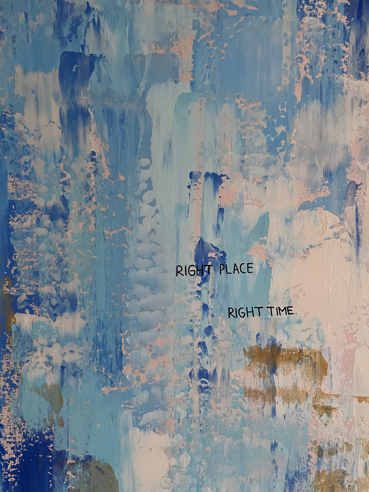 Right Place, Right Time - Blau